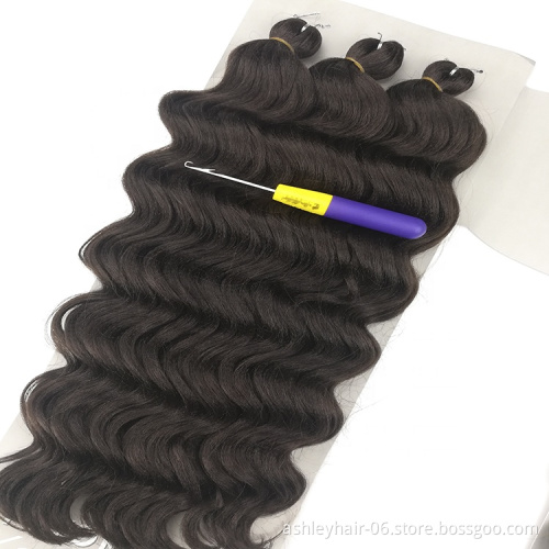 distributor wholesale deep wave hair braid products kenya crochet braid hair extension 3x ocean wave